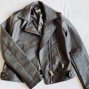 TopShop black leather jacket